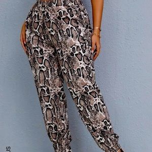 Snake Print Joggers